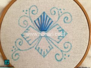 گلدوزی گل بهاری