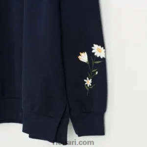 طرح گلدوزی روی آستین لباس