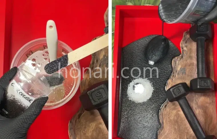 افزودن لایه پایه رزین اپوکسی به سینی رزینی