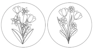 طرح برای گلدوزی گل