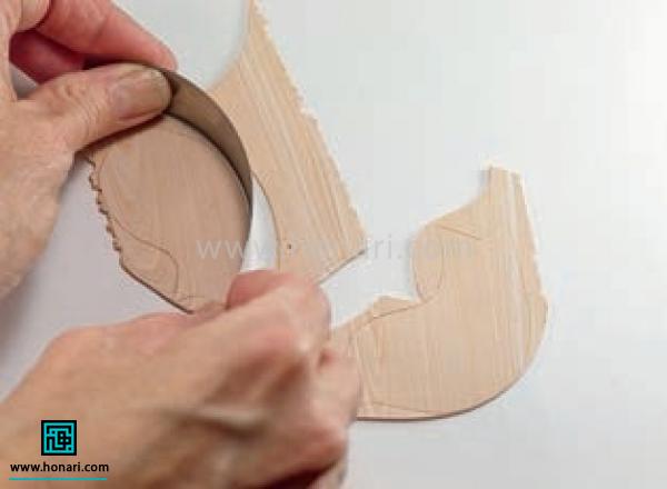 آموزش ساخت پیکسل با طرح پرنده-مرحله 7 با استفاده از ابزارهایی که در دسترس داریم اطراف الگو رو برش می زنیم.