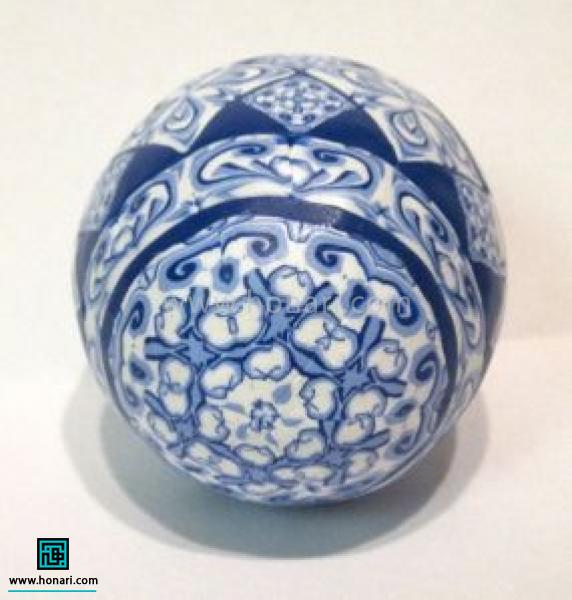 آموزش ساخت تخم مرغ رنگی با خمیر فیمو طرح دار-مرحله 8 به همین ترتیب تمام تخم مرغ پوشیده میشه و در نهایت طبق دستور عمل پخت ارائه شده روی بستاه ی خمیر کار رو در فر می پزیم.