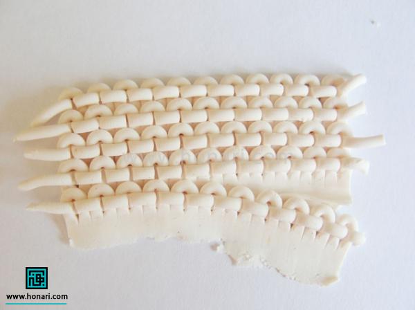 آموزش ساخت قلب به کمک تکنیک بافت با خمیر فیمو-مرحله 5 به هر تعداد که خواستیم مانند مراحل قبل آماده میکنیم.