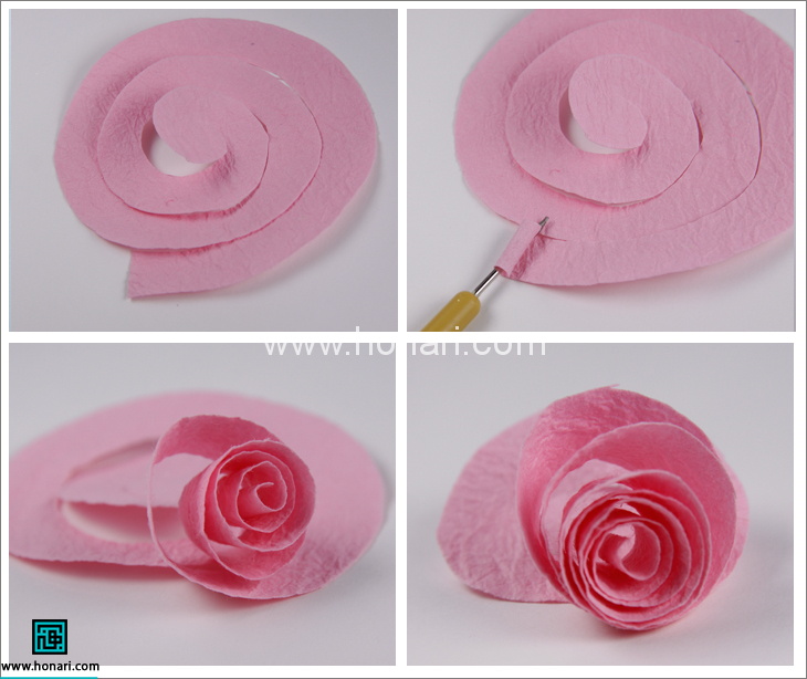 آموزش تصویری ساخت حلقه پشت دری با نمد