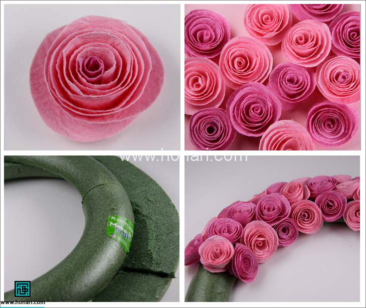 آموزش تصویری ساخت حلقه پشت دری با نمد