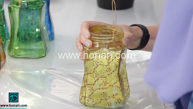 ساخت گلدان و جا شمعی با شیشه مربا