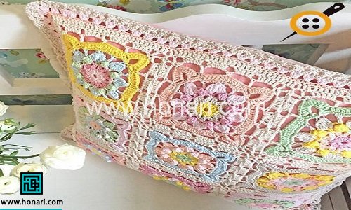 آموزش بافت روبالشی موتیف دکوراتیو