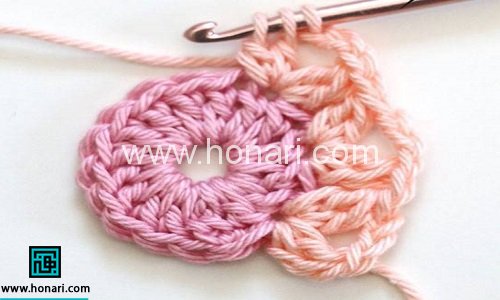 آموزش بافت روبالشی موتیف دکوراتیو