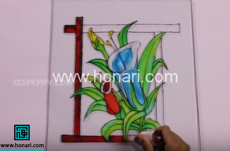 آموزش ویترای روی شیشه