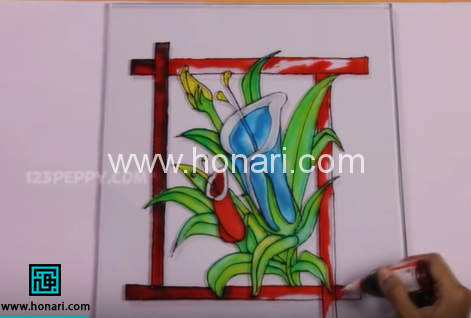 آموزش ویترای روی شیشه