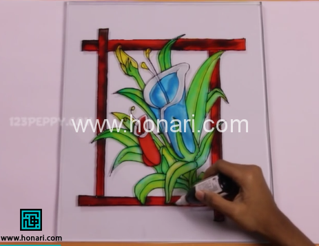 آموزش ویترای روی شیشه