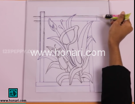 آموزش ویترای روی شیشه