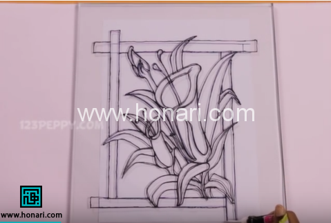 آموزش ویترای روی شیشه