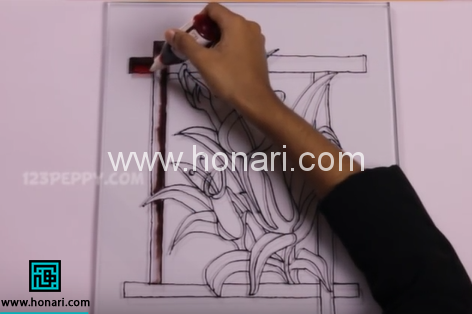 آموزش ویترای روی شیشه