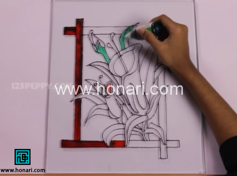 آموزش ویترای روی شیشه