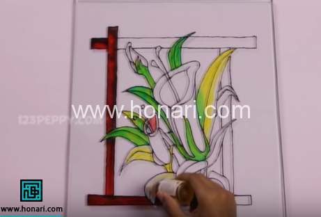 آموزش ویترای روی شیشه