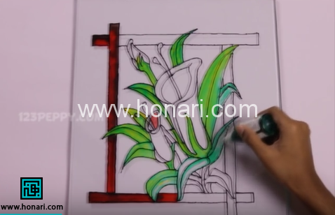 آموزش ویترای روی شیشه