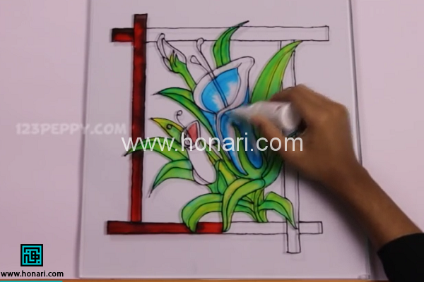 آموزش ویترای روی شیشه