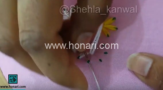 آموزش گلدوزی ساده