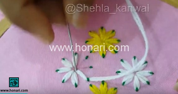 گلدوزی ساده