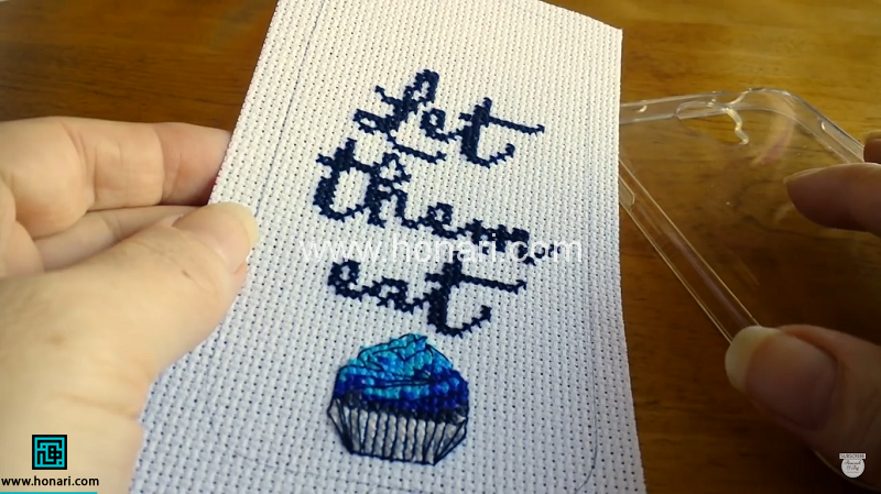 آموزش ساخت قاب موبایل شماره دوزی شده