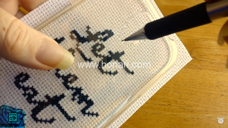 آموزش ساخت قاب موبایل شماره دوزی شده