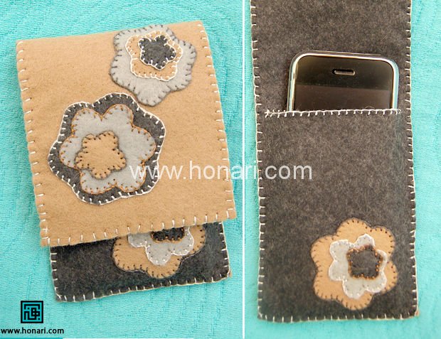 کیف موبایل نمدی