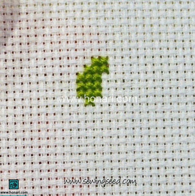 آموزش شماره دوزی روی پارچه معمولی