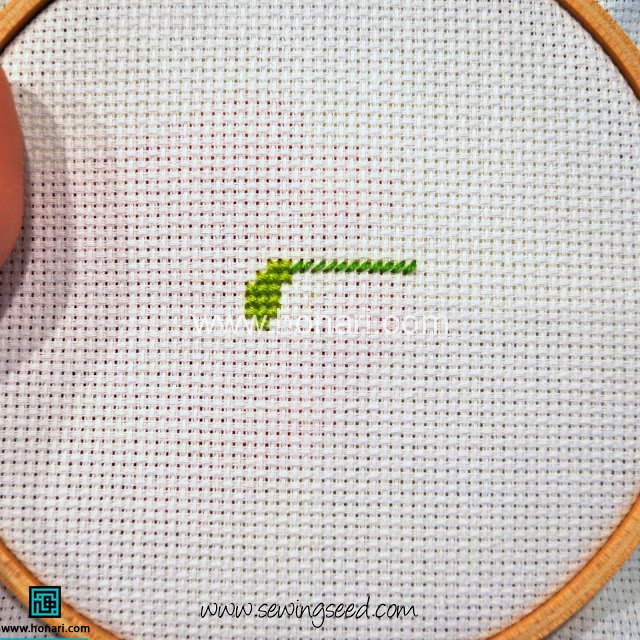 آموزش دوخت ضربدری شماره دوزی