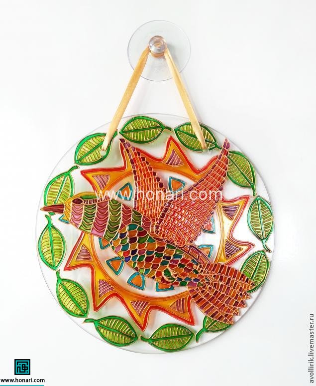 آموزش تابلوی آویز پرنده با ویترای