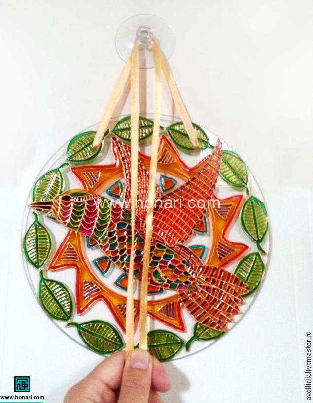 آموزش تابلوی آویز پرنده با ویترای