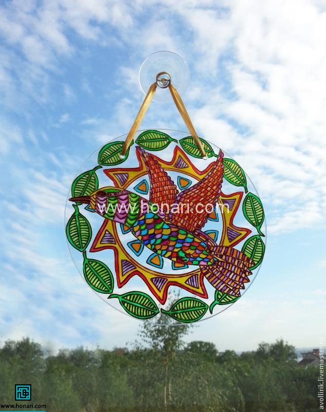 آموزش تابلوی آویز پرنده با ویترای