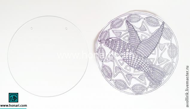 آموزش تابلوی آویز پرنده با ویترای