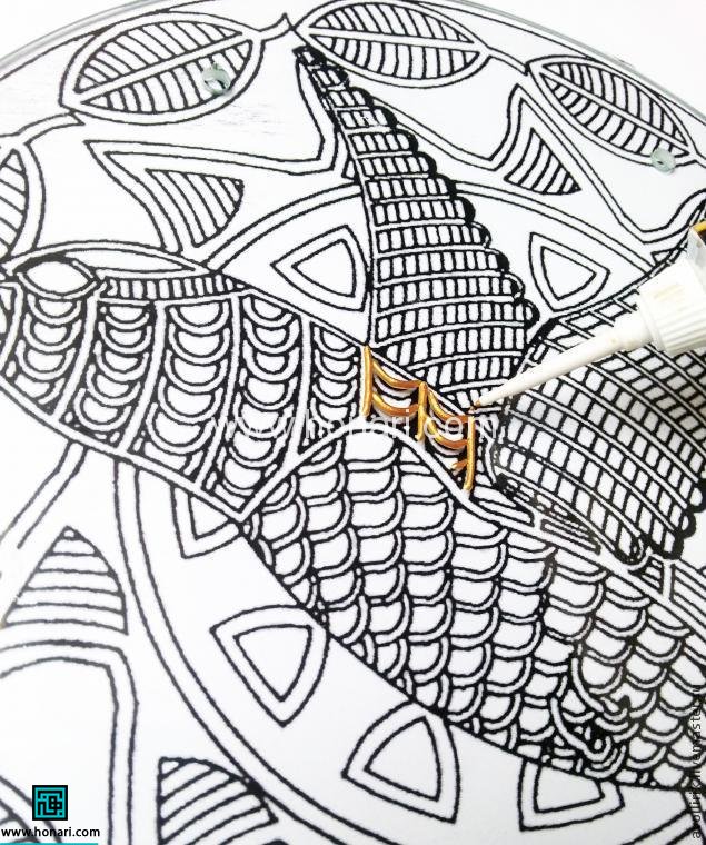 آموزش تابلوی آویز پرنده با ویترای