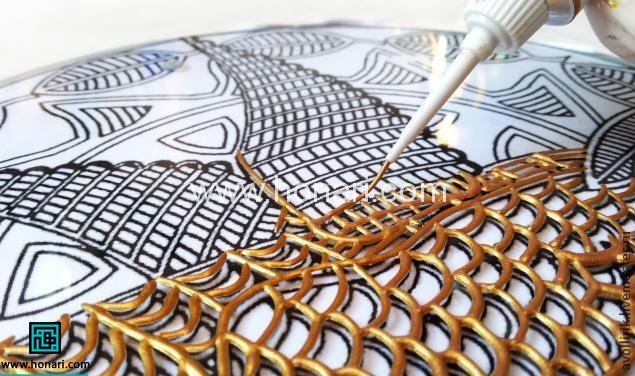 آموزش تابلوی آویز پرنده با ویترای