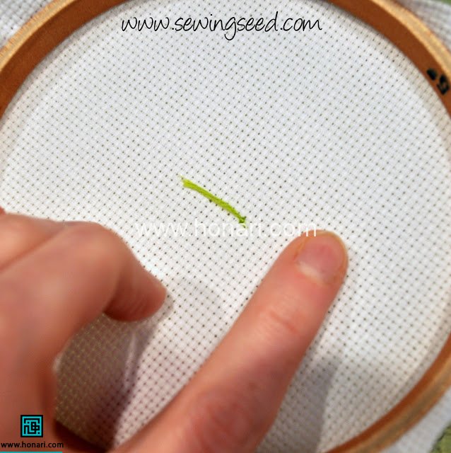 آموزش شماره دوزی روی پارچه