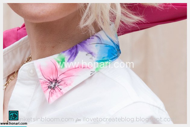 آموزش تکنیک نقاشی آبرنگی با ماژیک روی پارچه