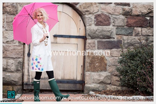 آموزش تکنیک نقاشی آبرنگی با ماژیک روی پارچه