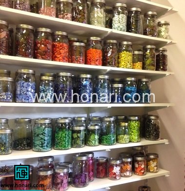 معرق کاشی روی سفال