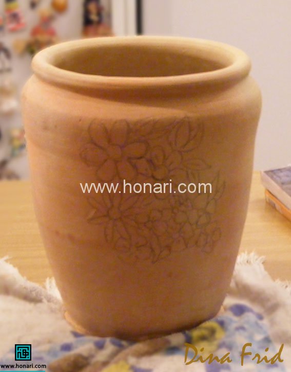 معرق کاشی روی سفال