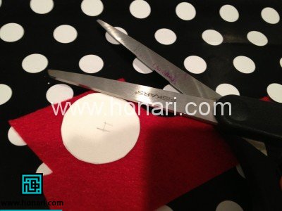 ساخت گیره مو به شکل هندوانه