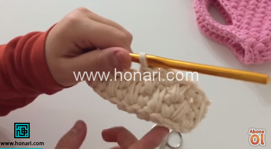 آموزش بافت کیف با کاموا تریکو