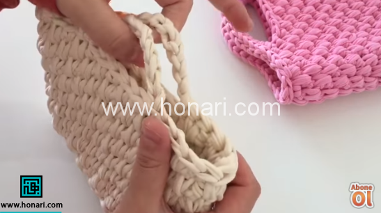 موزش بافت کیف با کاموا تریکو