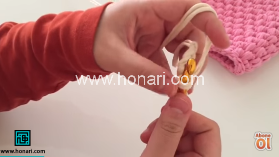 آموزش بافت کیف با کاموا تریکو