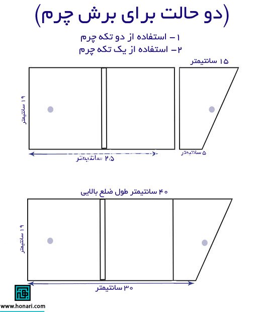 الگوی کیف تبلت چرم