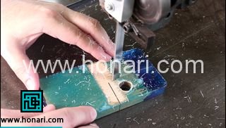 نحوه ساخت انگشتر رزین و چوب