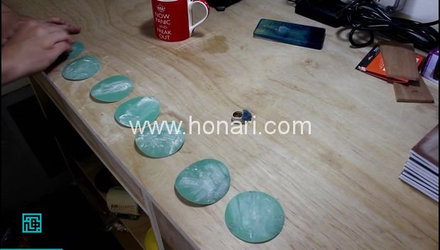 نحوه ساخت انگشتر رزین و چوب