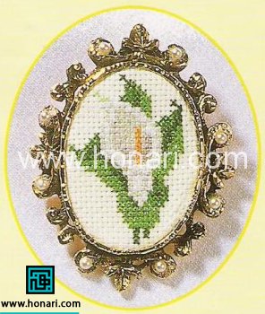 الگوی گل شیپوری برای شماره دوزی