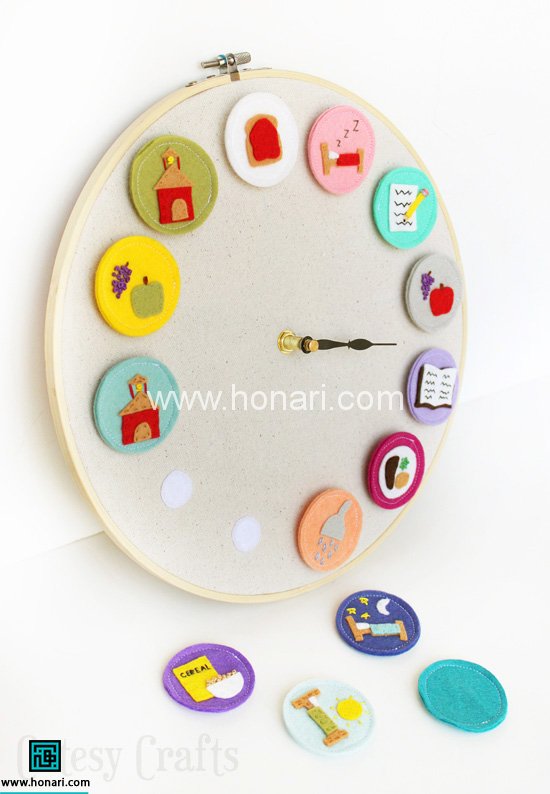 ساخت ساعت برای کودکان