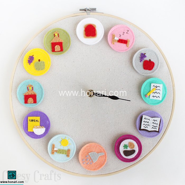 ساخت ساعت برای کودکان